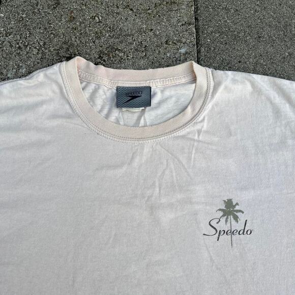 Speedo USA Y2K Surf Graphic Retro Print Chest Palm Tree Logo - Picture 3 of 6